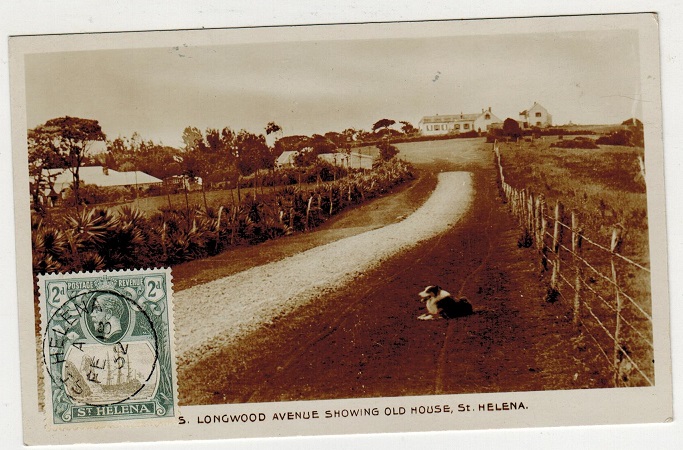 ST.HELENA - 1932 2d rate postcard use to Italy.