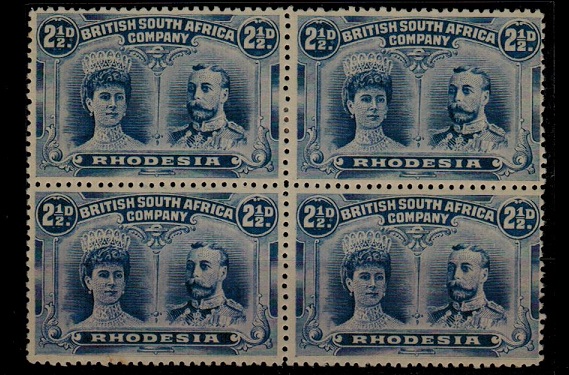 RHODESIA - 1910 2 1/2d 