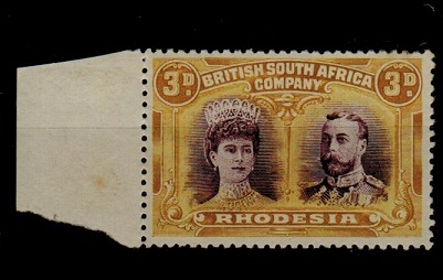 RHODESIA - 1910 3d 