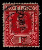 FIJI - 1906 1d red (SG 119) cancelled by LOMA LO (MA) handstamp.