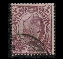 MALAYA - 1904 3c dull purple fine used with INVERTED WATERMARK.  SG 128aw.