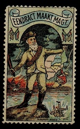 CAPE OF GOOD HOPE - 1900 BOER WAR PROPAGANDA label mint.