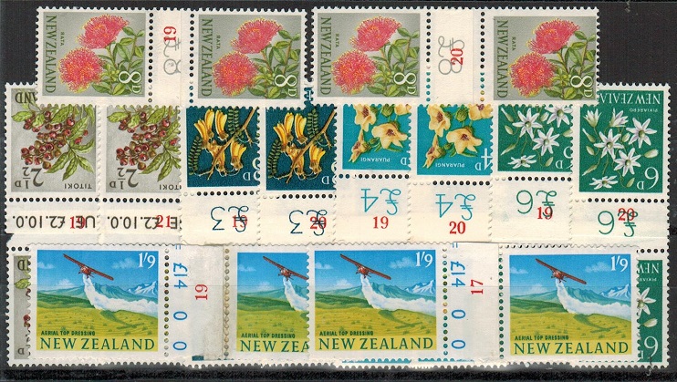 NEW ZEALAND - 1960 range of 