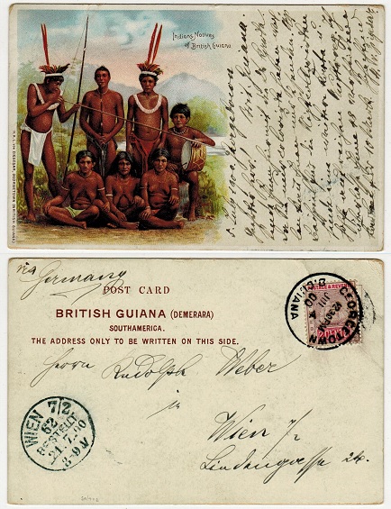 BRITISH GUIANA - 1900 2c rate 