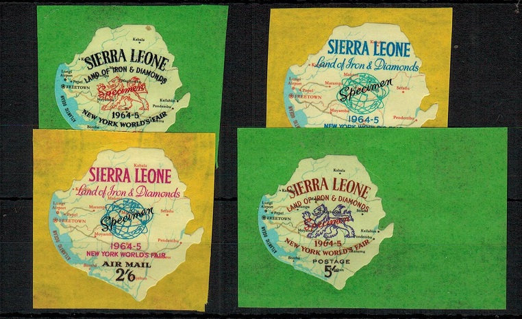 SIERRA LEONE - 1964 1d,9d, 2/6d and 5/- 