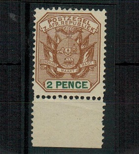TRANSVAAL - 1900 2d brown and green U/M example with 