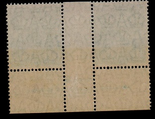 AUSTRALIA - 1928 1/4d turquoise JOHN ASH imprint pair. U/M.  SG 104.