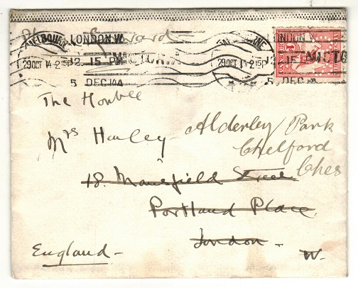 AUSTRALIA - 1914 cover to UK with 1d 