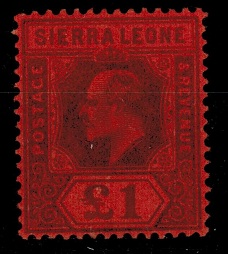 SIERRA LEONE - 1903 1 very fine mint.  SG 85.
