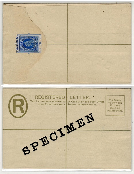 SOUTHERN NIGERIA - 1901 2d ultramarine RSPE unused SPECIMEN.  H&G 1.