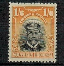SOUTHERN RHODESIA - 1924 1/6d black and yellow fine mint.  SG 11.