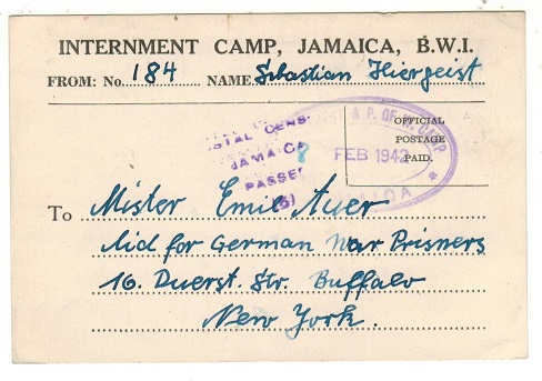 JAMAICA - 1942 