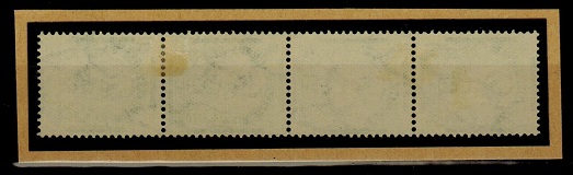 SOUTH AFRICA - 1930 1/2d mint vertical strip of four showing SE-TENANT PAIRS. SG 42a.