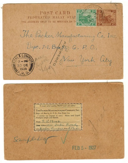 MALAYA - 1923 2c brown 