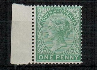 SOUTH AUSTRALIA - 1901 1d COLOUR TRIAL in green on unwatermarked paper.