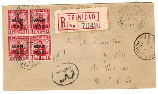 TRINIDAD AND TOBAGO - 1918 1d 