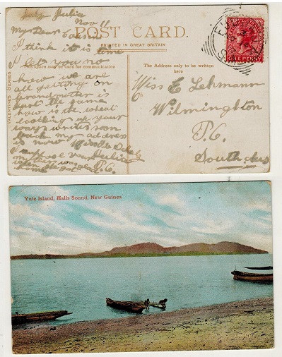 SOUTH AUSTRALIA - 1912 1d rate postcard use locally used at EUDUNDA/S.A.