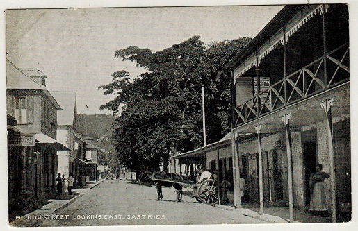 ST.LUCIA - 1910 unused picture postcard depicting 