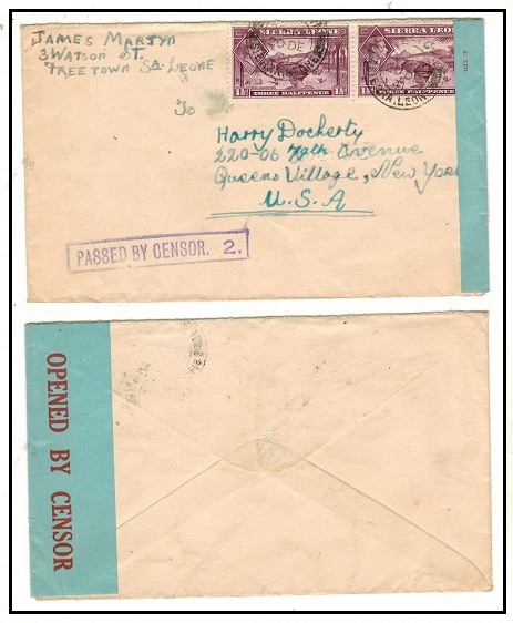 SIERRA LEONE - 1941 3d rate 