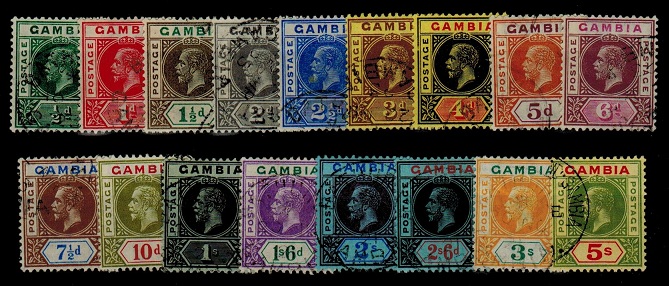 GAMBIA - 1912 multi 