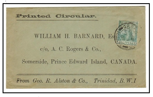 TRINIDAD AND TOBAGO - 1907 1/2d 