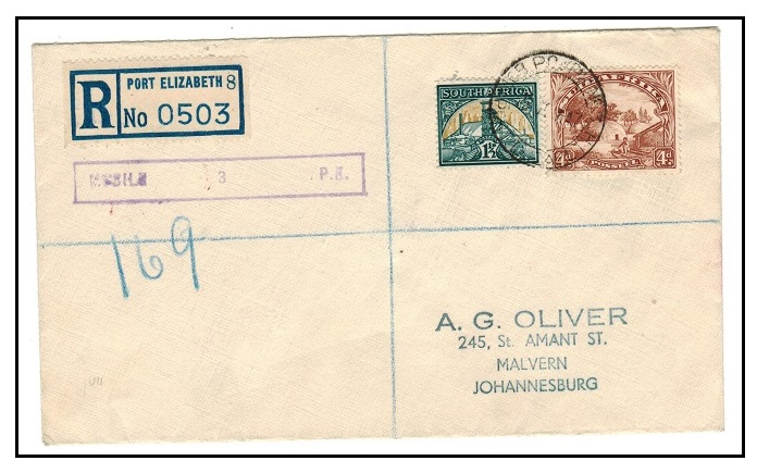 SOUTH AFRICA - 1947 registered 