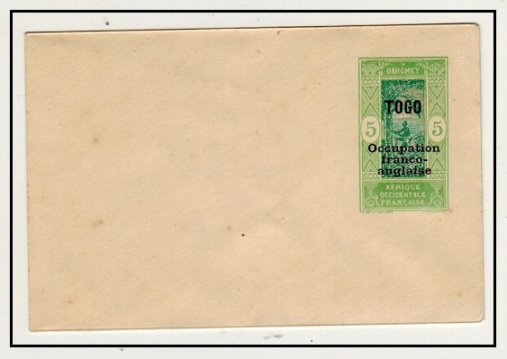 TOGO - 1917 5c yellow green PSE of Dahomey overprinted TOGO mint.  H&G 1.