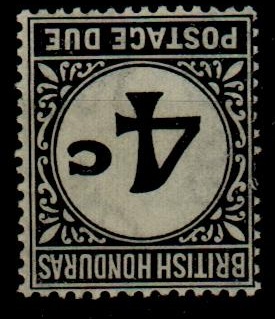 BRITISH HONDURAS - 1923 4c black 