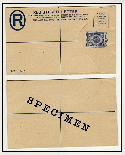 MALAYA - 1925 12c blue RPSE (size G) unused and hand stamped SPECIMEN.  H&G 2.