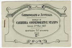AUSTRALIA - 1927 2/- CANBERRA booklet.  SG SB22.