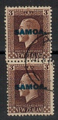 SAMOA - 1916 3d chocolate 