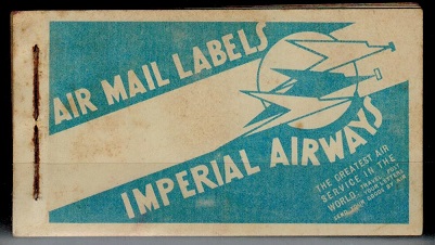 SOUTH AFRICA - 1930 (circa) AIR MAIL label complete BOOKLET.