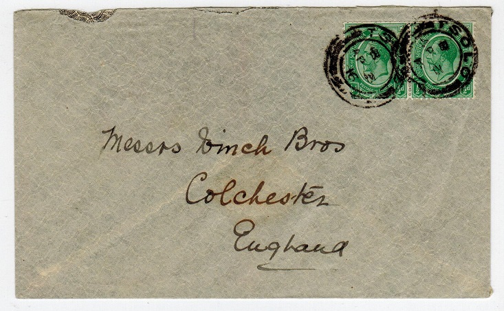 SOUTH AFRICA - 1916 cover to UK from TSOLO.