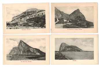 GIBRALTAR - 1905 (circa) range of early unused postcards. 