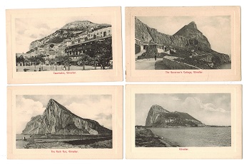 GIBRALTAR - 1905 (circa) range of early unused postcards.