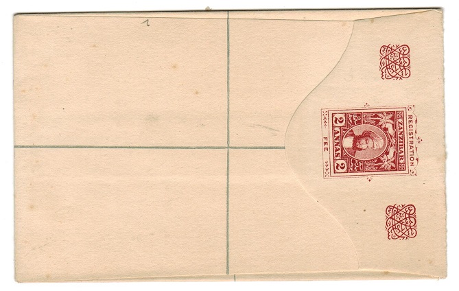 ZANZIBAR - 1897 2a brown-red on cream RPSE unused.  H&G 2.