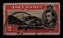 ST.HELENA - 1949 2d (Ascension) adhesive (SG 41c) used in St.Helena.