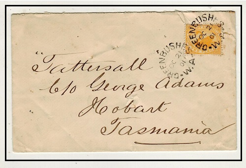 WESTERN AUSTRALIA - 1901 2d rate local cover used at GREENBUSHES.