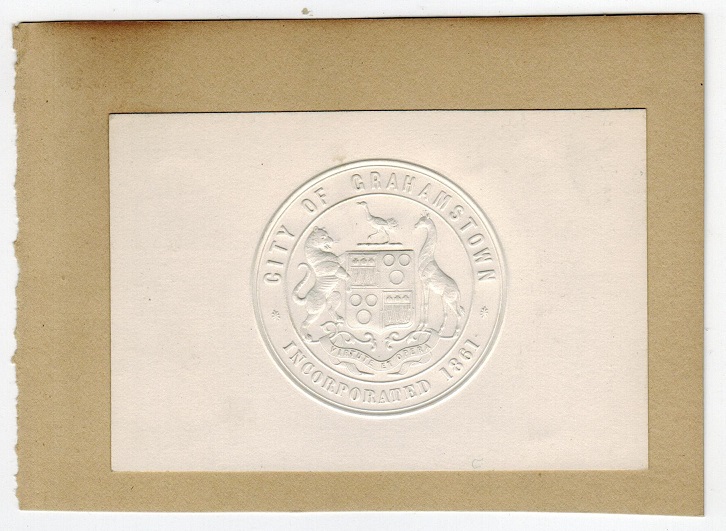 CAPE OF GOOD HOPE - 1861 embossed 