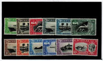 ST.LUCIA - 1936 Pictorial series in very fine mint condition.  SG 113-24.