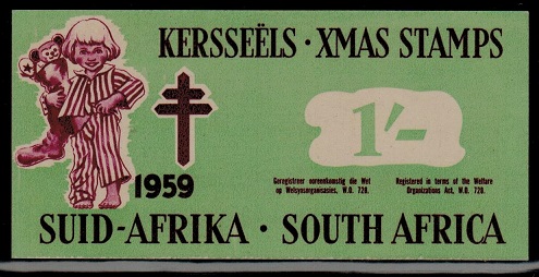 SOUTH AFRICA - 1959 1/- Xmas 