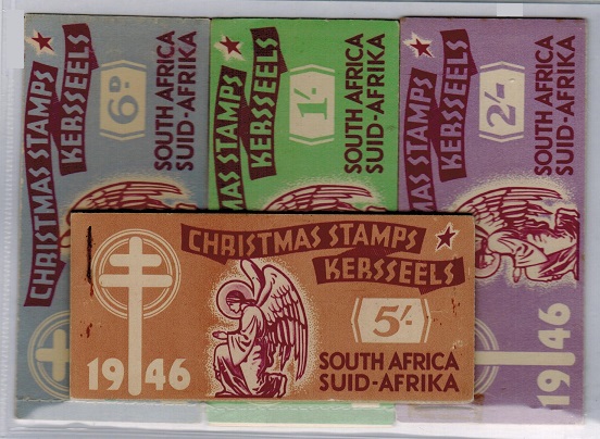 SOUTH AFRICA - 1946 6d, 1/-, 2/- and 5/- Xmas 