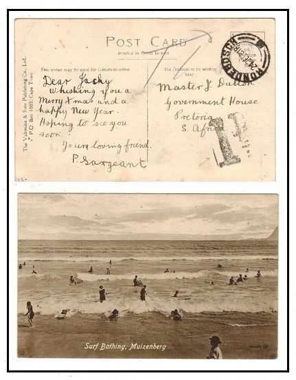 SOUTH AFRICA - 1918 unstamped postcard from RONDEBOSCH with 