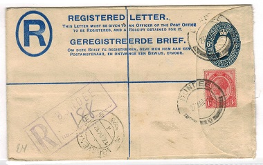 SOUTH AFRICA - 1922 6d RPSE uprated and addressed to Holland from DUNDEE.  H&G 5a