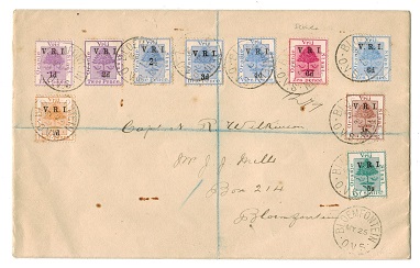 ORANGE FREE STATE - 1900 (MY.25.) registered local cover with 
