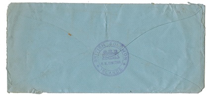 SOLOMON ISLANDS - 1917 TULAGI PAID violet h/s OHMS cover to Australia.