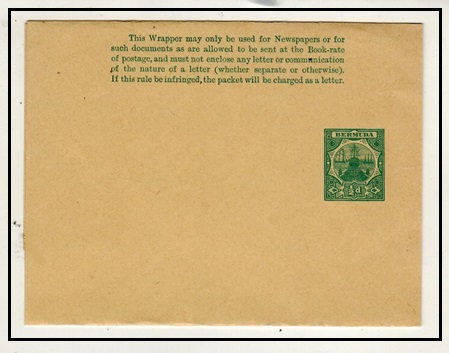 BERMUDA - 1903 1/2d green postal stationery wrapper unused.  H&G 2.