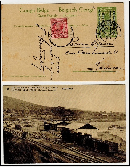 TANGANYIKA - 1917 5c yellow green 
