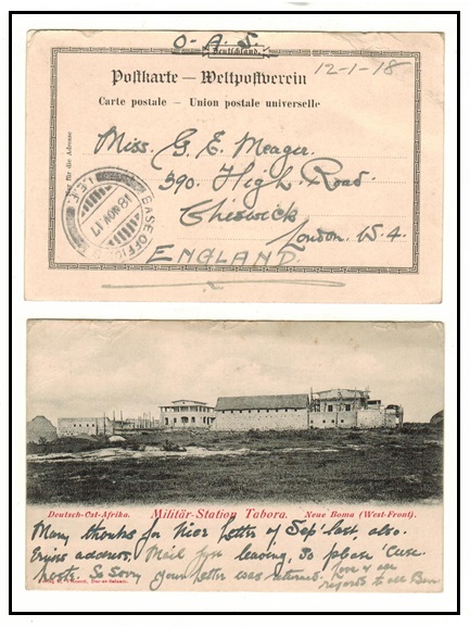 TANGANYIKA - 1917 stampless 