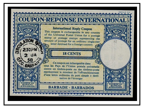 BARBADOS - 1958 issued 18c 